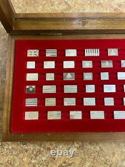 Franklin Mint American Flags of the Revolution 64 Sterling Silver Mini Ingots