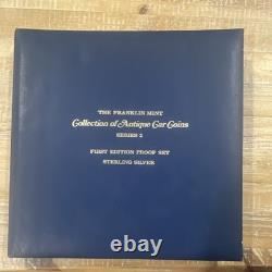 Franklin Mint Antique Car Coins Series 2 Proof Set Medal Sterling Silver. 925