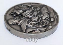 Franklin Mint Art Medal'Bunraku' by Shigemi Kawasumi 1972 Sterling silver