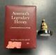 Franklin Mint Betsy Ross Americas Legendary Heroes Gold Sterling Silver Figurine