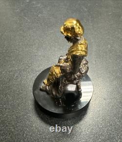 Franklin Mint Betsy Ross Americas Legendary Heroes Gold Sterling Silver Figurine