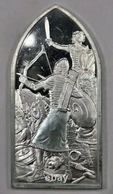 Franklin Mint, Bible Stories Maccabees, 32g Sterling Silver Tablet. 958oz ASW