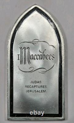 Franklin Mint, Bible Stories Maccabees, 32g Sterling Silver Tablet. 958oz ASW