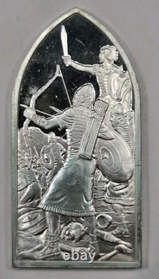 Franklin Mint, Bible Stories Maccabees, 32g Sterling Silver Tablet. 958oz ASW