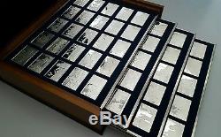 Franklin Mint Bicentennial History of United States. 100 Sterling Silver Ingots