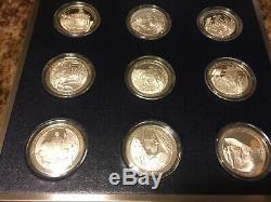 Franklin Mint Bicentennial History of United States ARMY Silver Coin Set