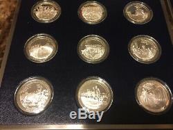 Franklin Mint Bicentennial History of United States MARINE Corps Silver Coin Set
