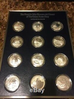 Franklin Mint Bicentennial History of United States NAVY Silver Coin Set