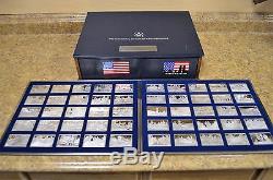 Franklin Mint Bicentennial History of the US 1776-1886 50 Sterling Silver Ingots