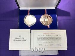 Franklin Mint Bicentennial Medal Matched Proof Sterling Silver and Bronze