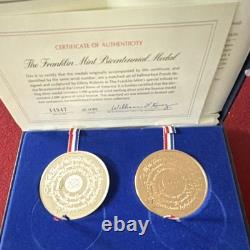 Franklin Mint Bicentennial Medal Set Sterling Silver 0.925 & Bronze with COA