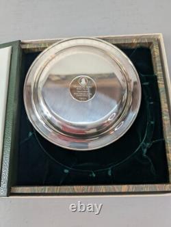Franklin Mint Bird Plate Mallards Solid Sterling Silver 7.3oz Limited Ed 1972