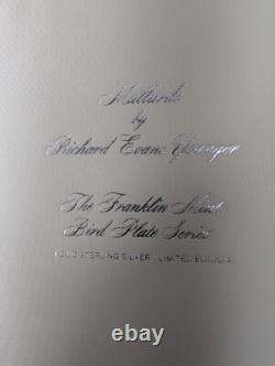 Franklin Mint Bird Plate Mallards Solid Sterling Silver 7.3oz Limited Ed 1972