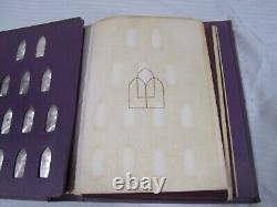 Franklin Mint Book Of The Bible Hebrew Vers. 39 Sterling Silver Bars. 925 RARE