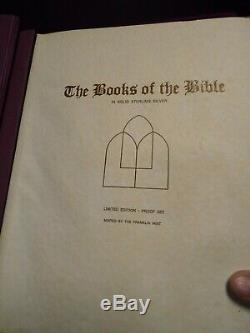 Franklin Mint Books of the Bible Solid Sterling Silver Edition