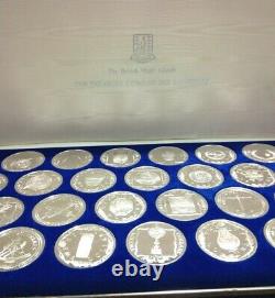 Franklin Mint Caribbean 25 Sterling Silver Proof Treasure Coins Set BONUS GIFT
