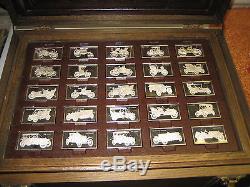 Franklin Mint Centennial Car Ingot Collection, 208 oz of Sterling Silver