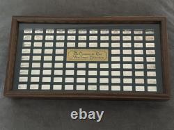 Franklin Mint Centennial Car Mini-Ingot Collection Complete 100 Sterling Silver