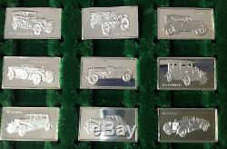 Franklin Mint Centennial CarCollection Silver mini Ingots (100)