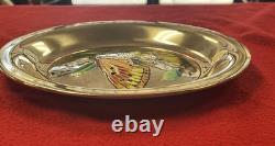 Franklin Mint Champleve Butterfly Sterling Silver Plate 1978 PPSKN (354675)