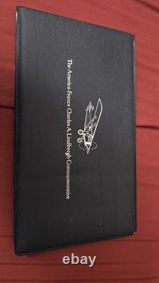 Franklin Mint Charles A. Lindbergh Medal Set Sterling Silver 24K Gold