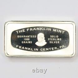 Franklin Mint Christmas Ingot 1973 The Carolers Sterling Silver 1000 Grains Ba