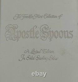 Franklin Mint Collection APOSTLE SPOONS Limited Edition Sterling Silver 1973
