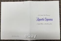Franklin Mint Collection of Apostle Spoons, Solid Sterling Silver 14.8 Troy oz