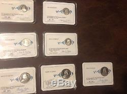 Franklin Mint Collectors Society Card And Coins 13 Sterling Silver Coins