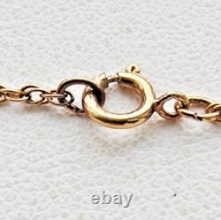 Franklin Mint Diamond Enamel Cat Sterling Silver 925 Vermeil VTG Necklace 1989