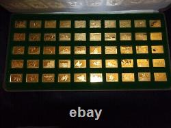 Franklin Mint Duck Stamps of America 24kt Gold On Sterling