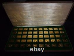 Franklin Mint Duck Stamps of America 24kt Gold On Sterling