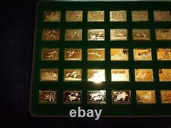 Franklin Mint Duck Stamps of America 24kt Gold On Sterling