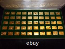 Franklin Mint Duck Stamps of America 24kt Gold On Sterling