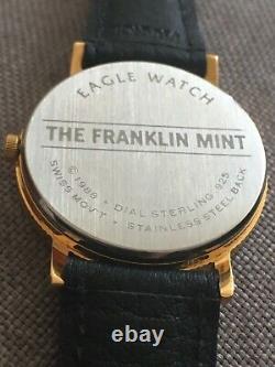 Franklin Mint Eagle Sterling Silver Mens Watch