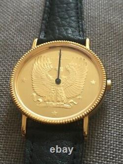 Franklin Mint Eagle Sterling Silver Mens Watch