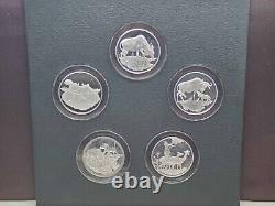 Franklin Mint East African Wild Life Society Sterling Silver Collection 40 oz
