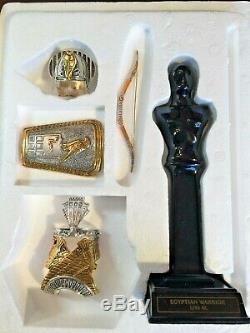 Franklin Mint Egyptian Warrior Armor In Pewter With Sterling Silver & 24 Kt Gold