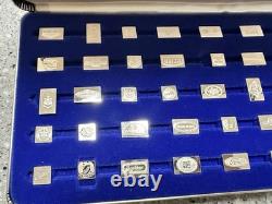Franklin Mint Emblems Of Americas Greatest Cars. 925 Silver 50Total Mini Ingots
