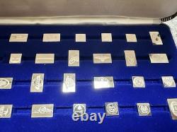 Franklin Mint Emblems Of Americas Greatest Cars. 925 Silver 50Total Mini Ingots