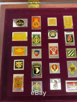 Franklin Mint Emblems Of The World's Greatest Regiments Solid Sterling Silver