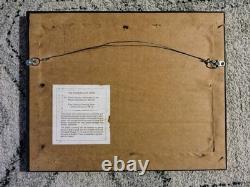Franklin Mint Endeavour Bark 24k GOLD SILHOUETTE STERLING SILVER Ship Framed 78