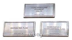 Franklin Mint FLAGS OF THE UNITED NATIONS Sterling Silver Ingot Set Franklin Mint FLAGS OF THE UNITED NATIONS Sterling Silver Ingot Set