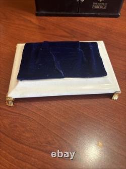 Franklin Mint Faberge 24K Gold on Sterling Silver Sleigh Hidden Box Ruby Pearl