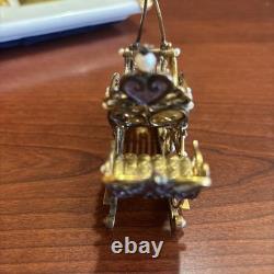 Franklin Mint Faberge 24K Gold on Sterling Silver Sleigh Hidden Box Ruby Pearl Franklin Mint Faberge 24K Gold on Sterling Silver Sleigh Hidden Box Ruby Pearl
