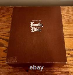 Franklin Mint Family Bible Sterling Silver Cover Illustrations KJV Collectible