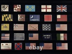 Franklin Mint Flags Of Liberty Sterling Silver Ingots 25 Historic Flags 925 Coa