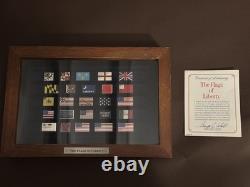 Franklin Mint Flags Of Liberty Sterling Silver Ingots 25 Historic Flags 925 Coa