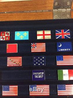 Franklin Mint Flags of Liberty Silver Ingot 25pc Set (1987, Sterling Silver)