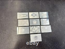 Franklin Mint Flags of the States 50 Sterling Silver Ingots (104 Troy Ounce)